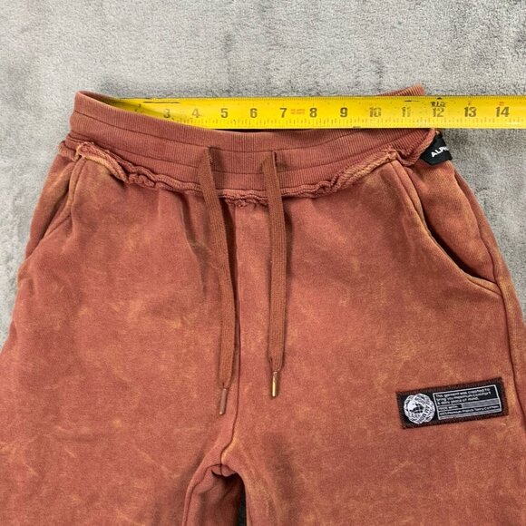 Alphalete Sweatpants Mens XS Very Terry Jogger Fleece Workout Gym Bloodstone Run - Picture 4 of 13